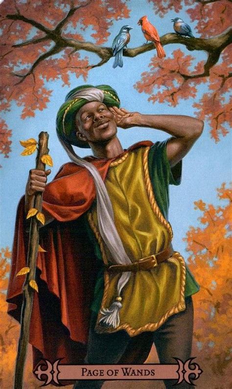 Page of Wands | Карты таро, Таро, Картины с ангелом