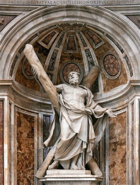Pin by Igor Pelegrineli on Vaticano | Sculpture, Andrew the apostle, Statue