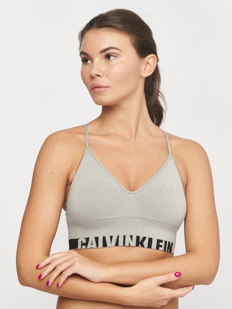 Бюстгальтер-топ Calvin Klein Underwear QF1567E-020 S Сірий ...
