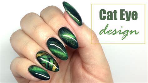 cat eye nail art tutorial - Carroll Rodamis