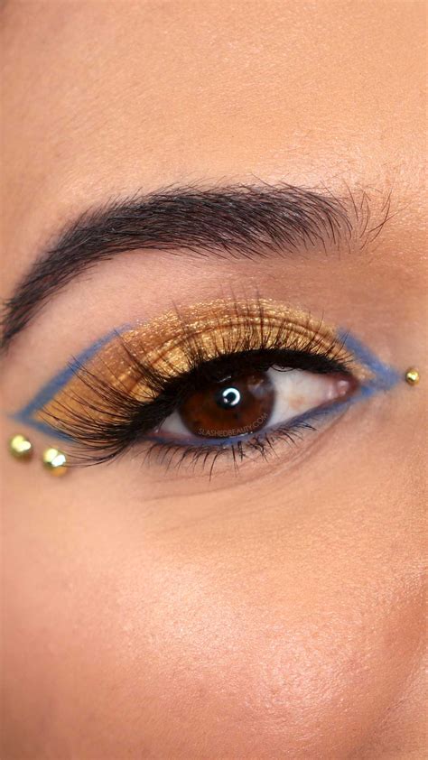 Blue And Gold Makeup Eye | Makeupview.co