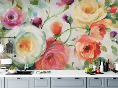 Floral Wallpaper and Flower Wall Murals | Wallsauce US