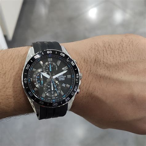 (OFFICIAL WARRANTY) Casio Edifice EFV-550P-1AVUDF Quartz Chronograph ...