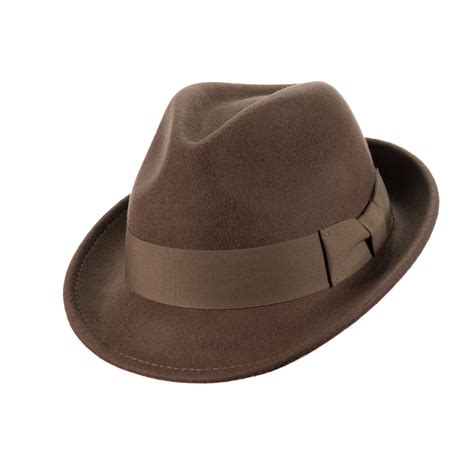 Купить шляпу трилби коричневую Trilby Hat - Pecan