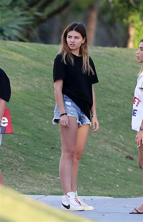 THYLANE BLONDEAU in Jeans Shorts Out in Miami 12/23/2017 – HawtCelebs