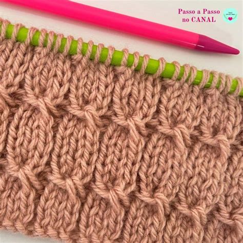 Pontos De Tricô Fáceis E Rápidos - PONTO DE TRICÔ LINDO E FÁCIL DE FAZER | Pontos de trico receitas, Ponto ...