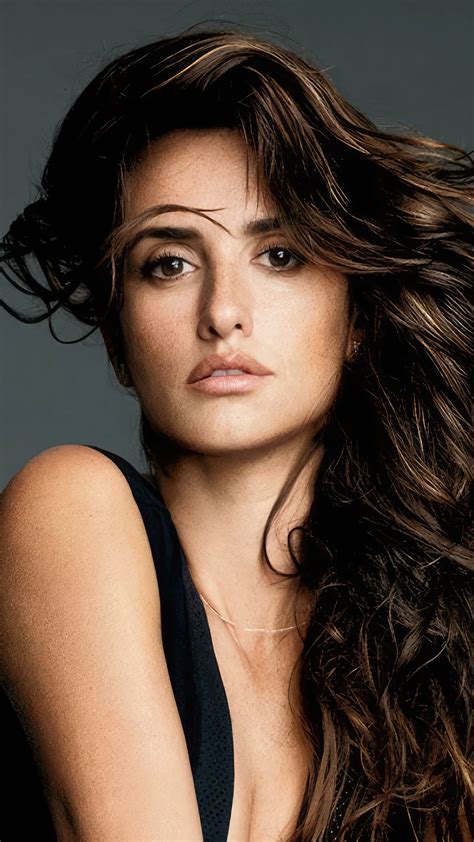 Penelope Cruz In Black Dress Photoshoot 4K Ultra HD Mobile Wallpaper