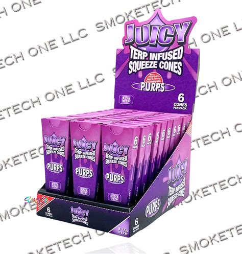 Juicy Terp Infused Squeeze Cones - Purps – Smoke Tech One LLC