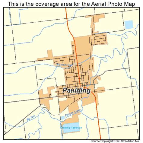 aerial photography map  paulding  ohio