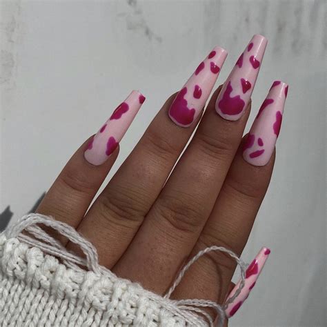 25+ Mesmerizing Pink Cow Print Nails (TREND ALERT!) - TheFab20s