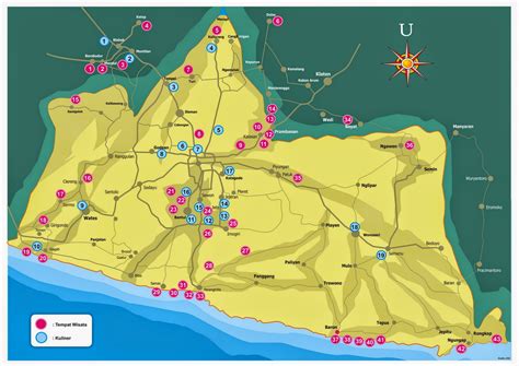 peta wisata yogyakarta wisata yogyakarta