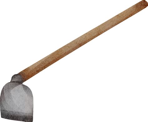 watercolor hoe farm clip art  png