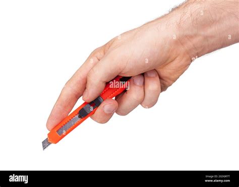 Utility knife isolated Stock Photo - Alamy