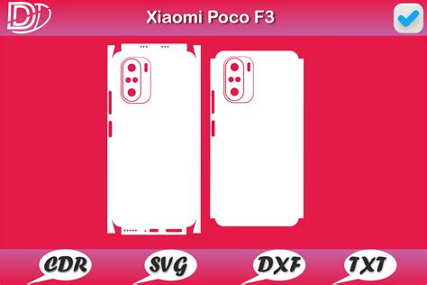 Xiaomi Poco F3 Skin Template Vector - VectorGi Digital Market