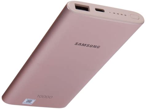 Power Bank 10000mah Samsung Witch Usb Charge - Carregador Portátil/Power Bank Samsung sem Fio 10000mAh Fast Charge Rose