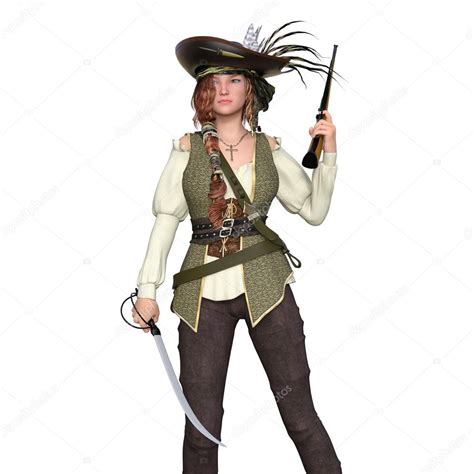 Vrouwelijke piraten — Stockfoto © TsuneoMP #76915531