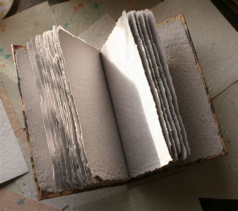 Handmade recycled paper notebook