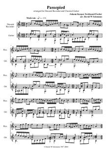 passepied  jcf fischer sheet   musicaneo