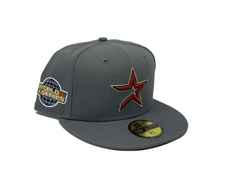 HOUSTON ASTROS 2005 WORLD SERIES STORM GRAY BURGUNDY BRIM NEW ERA FITT ...