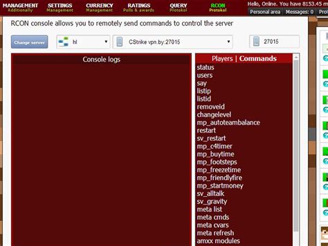 RCON for game servers