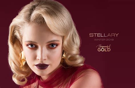 STELLARY winter 2019 Burgundy & Gold :: Behance