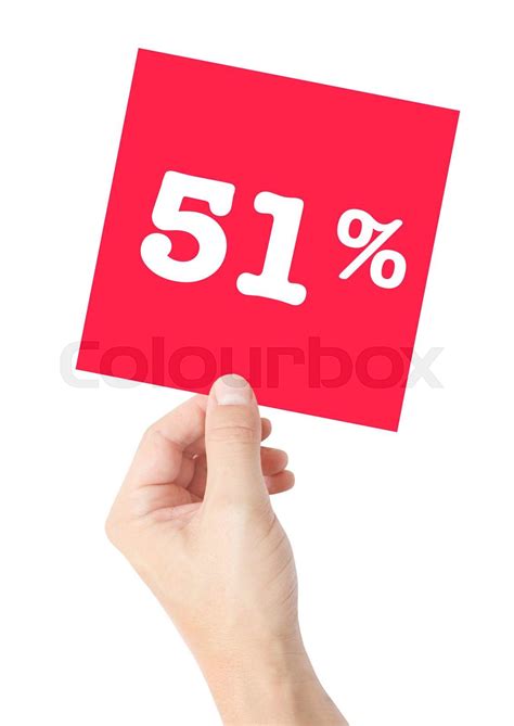 51 percent | Stock image | Colourbox