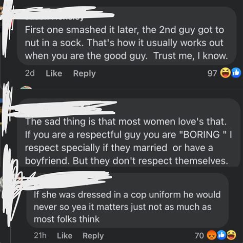 Facebook comments on a post about a guy “accidentaly” slapping a girl’s