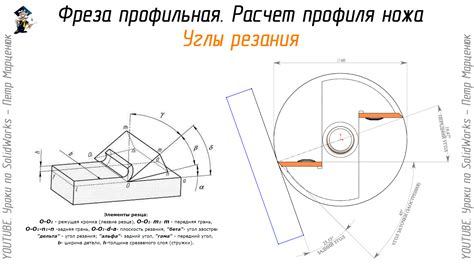 Фреза профильная. Расчет профиля ножа в SolidWorks — Петр Марценюк — Уроки