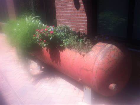 Propane Tank Repurposed Planter