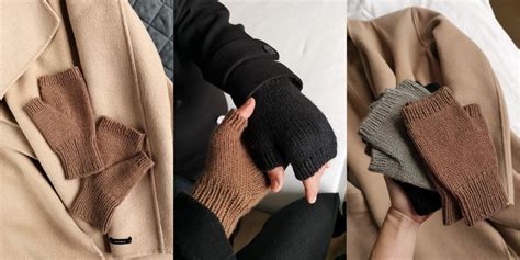 Вязаные митенки спицами LAST MINUTE Handstulpen