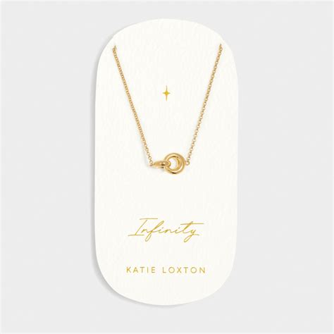 Katie Loxton 'Infinity' Gold Charm Necklace
