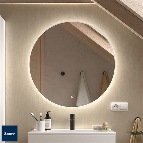 miroir toilette  armoire de toilette miroir rond led globe salgar
