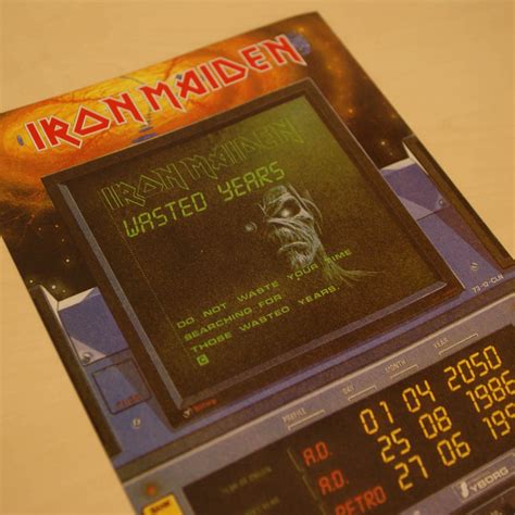 Iron Maiden - Wasted Years Poster - Iron Maiden Collector