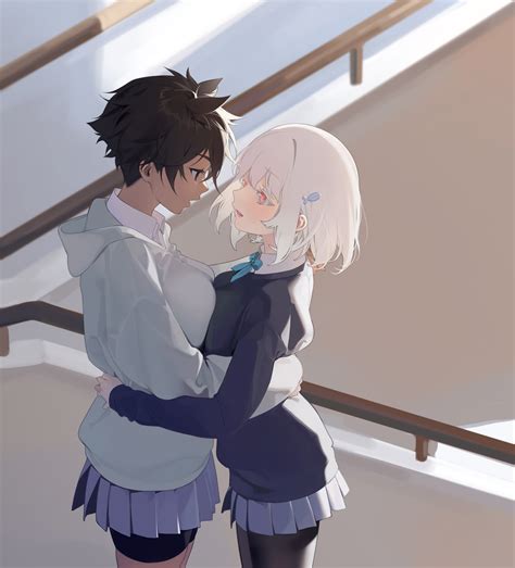 brunette, yuri, hanfu, 2D, anime, vertical, anime girls, brown eyes