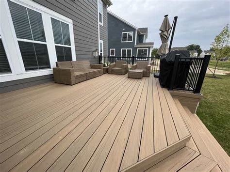 plain city  timbertech deck builder creates  stunning deck addition