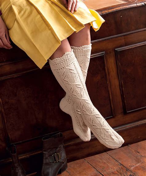 Ravelry: Lace Stockings pattern by Faina Goberstein