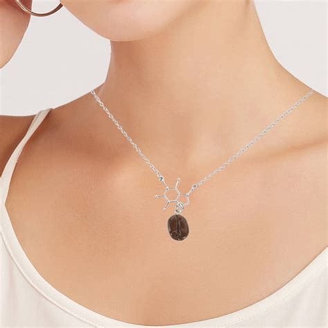 OUNONA Coffee Bean Delicate Workmanship Necklace Decorative Miss