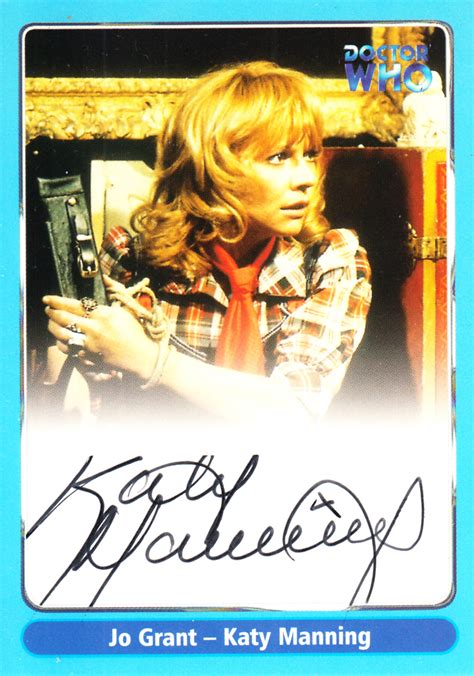 Katy Manning Jo Grant Signed Doctor Who Autograph Auto Card A11