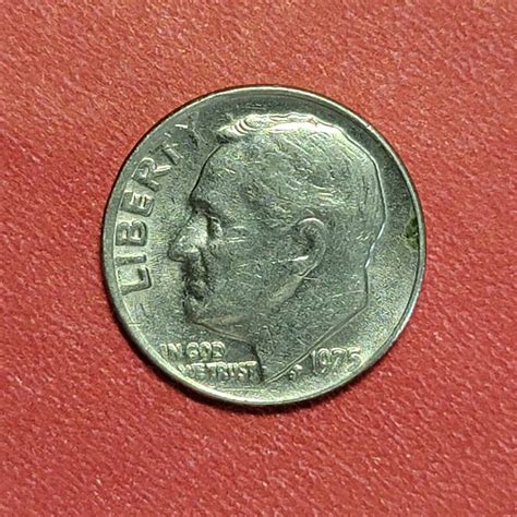 1975 Roosevelt Dime: are "D", "S", No mint mark worth money?