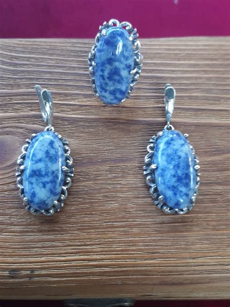Turquoise Silver Jewelry Set • BuyArmenian Marketplace
