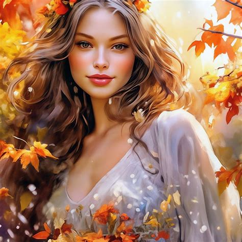 Девушка Осень | Automne, Couleur