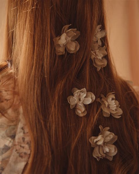 Franny Flower Hair Pins - Nude | Rock N Rose – Rock n Rose