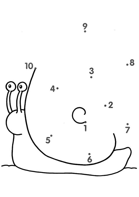 Рисуем по точкам. Улитка | Anaokulu matematiği, Boyama sayfaları, Okul ...