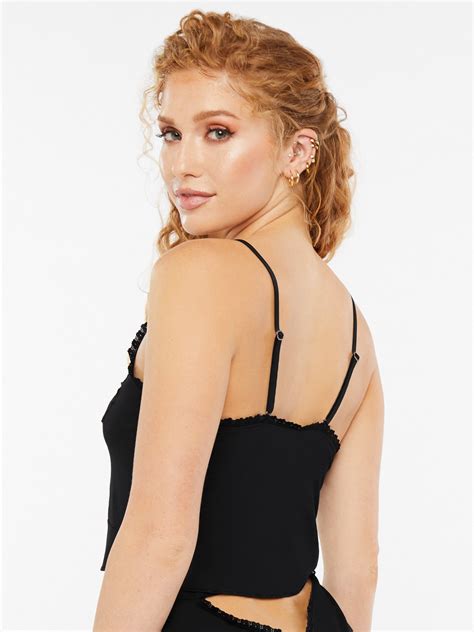 A Peek Behind the Lace Cami in Black | SAVAGE X FENTY
