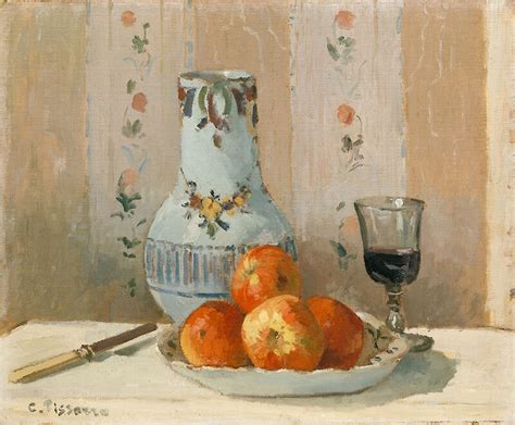 Still Life with Apples and Pitcher by Camille Pissarro