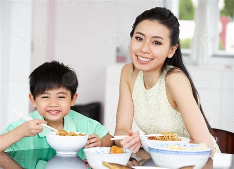Chinese Mother And Child