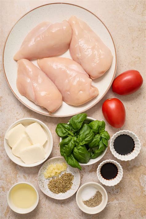 Baked Mozzarella Stuffed Chicken with Tomato and Basil | Lemons & Zest
