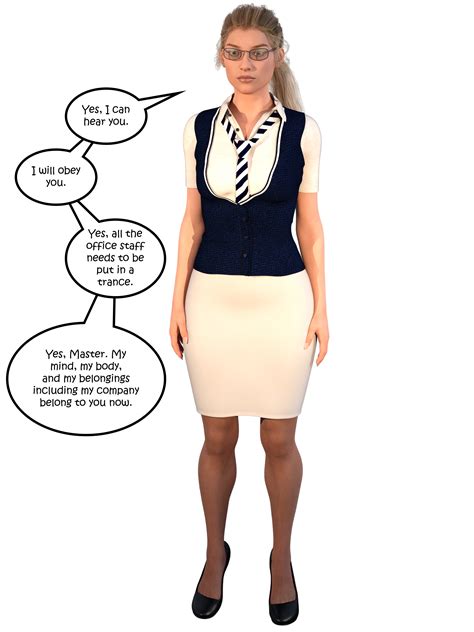 HypnoHub - 3d blonde hair comic dialogue expressionless glasses hexxet