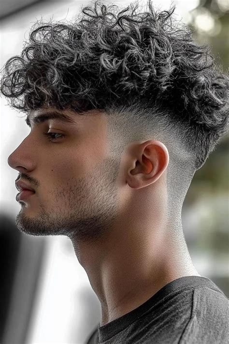 iconic curly hair mens haircut fade styles