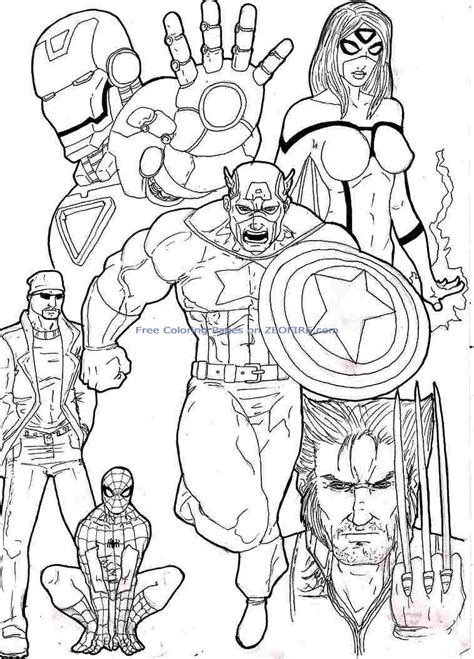 Free Avengers Coloring Pages at GetDrawings | Free download